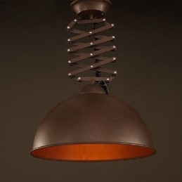 Abajur de ferro forjado preto flexível lustre industrial armazém café tampa abajur lustre