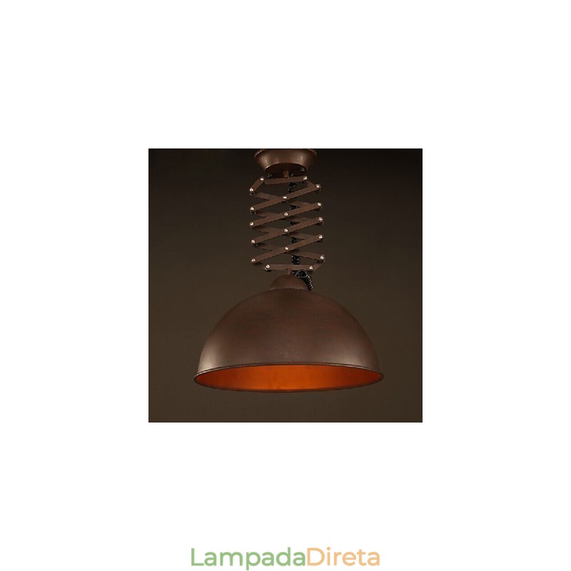 Abajur de ferro forjado preto flexível lustre industrial armazém café tampa abajur lustre