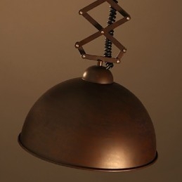 Abajur de ferro forjado preto flexível lustre industrial armazém café tampa abajur lustre