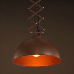 Abajur de ferro forjado preto flexível lustre industrial armazém café tampa abajur lustre