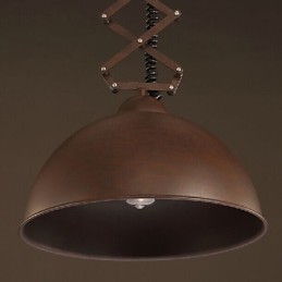 Abajur de ferro forjado preto flexível lustre industrial armazém café tampa abajur lustre