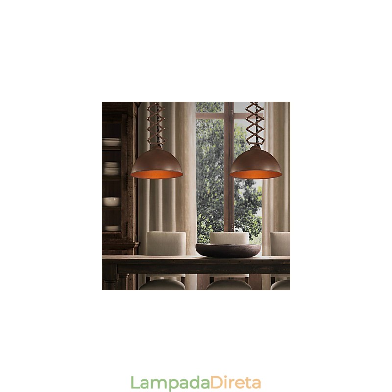 Abajur de ferro forjado preto flexível lustre industrial armazém café tampa abajur lustre