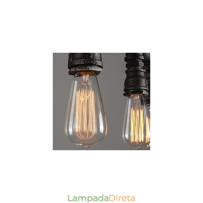 Luminárias pendentes estilo mini tradicional clássico metal