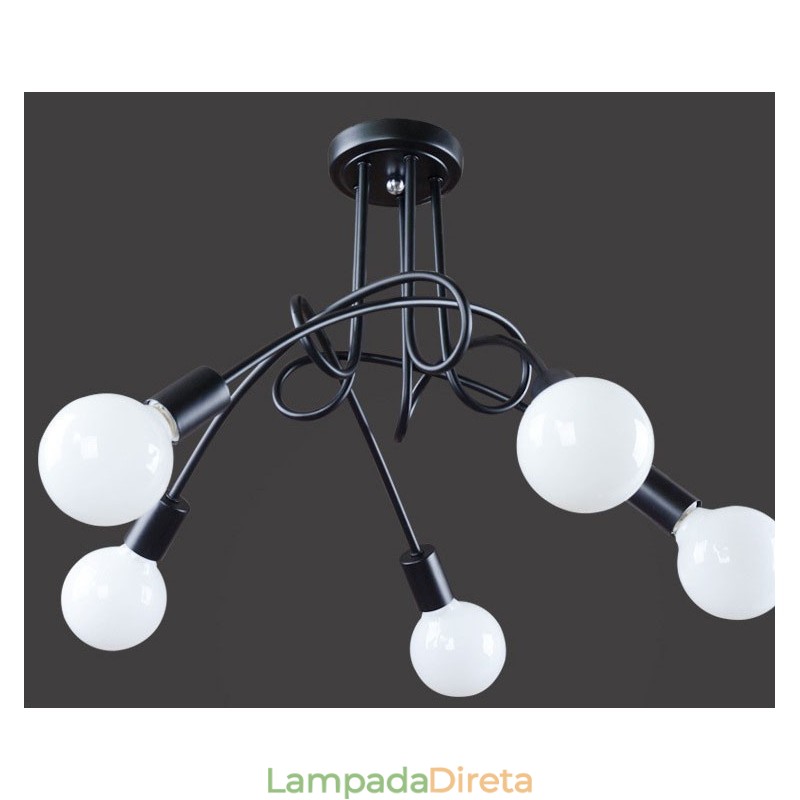 Luminárias pendentes modernas contemporâneas de metal
