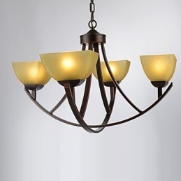 Lustre 4 Luzes Tradicional Clássico Vintage Metal