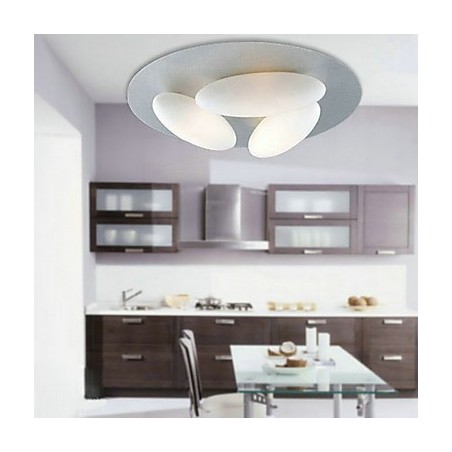 Luminária de teto minimalista inspirada na natureza com 3 cúpulas de ovos Luminária de teto minimalista inspirada na natureza com 3 cúpulas de ovos