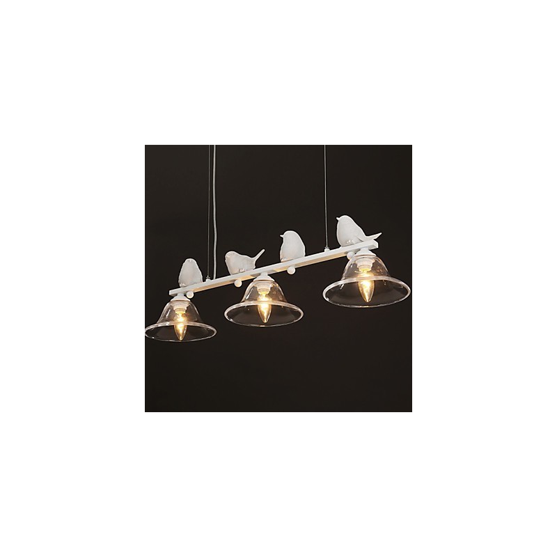 Luminária pendente de vidro moderna Luminária pendente simples Luminária pendente de café
