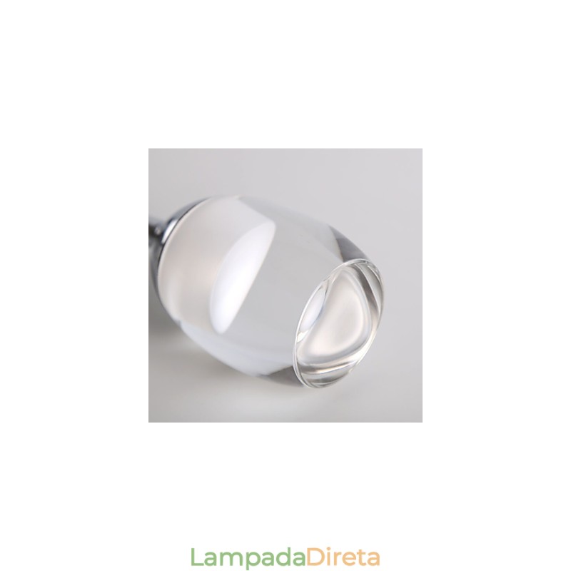 Luminária pendente moderna com 7 luzes, lâmpadas integradas e luz de escada incluída