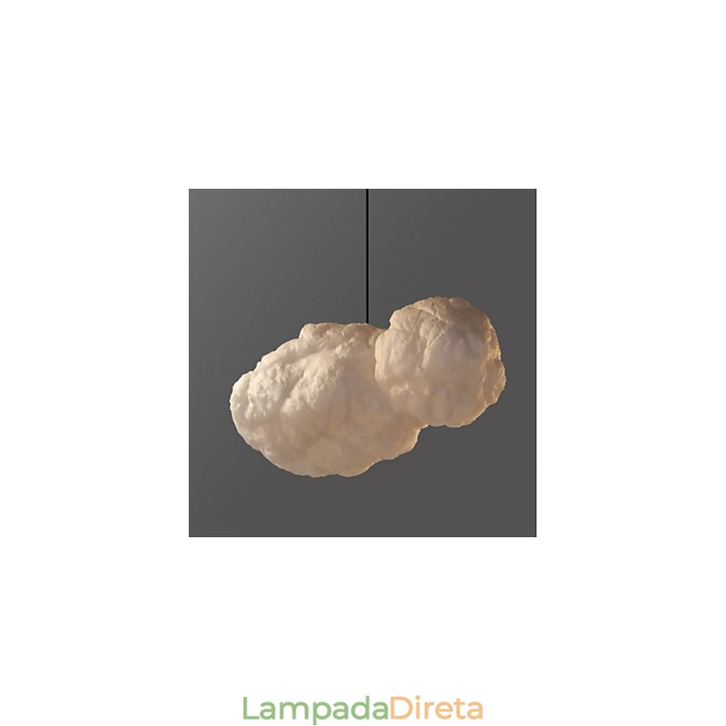 Luminária de algodão Leisure Cloud Pendant