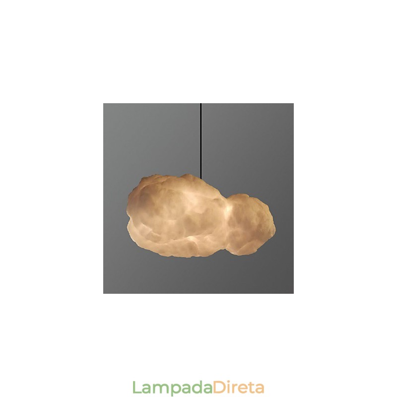 Luminária de algodão Leisure Cloud Pendant