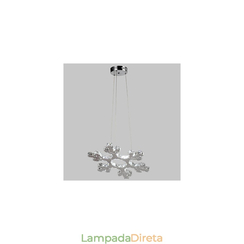 Lustre de metal cromado clássico tradicional