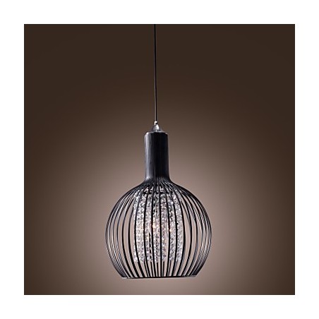 Luminária pendente moderna contemporânea de cristal estilo mini galvanizada Luminária pendente moderna contemporânea de cristal estilo mini galvanizada