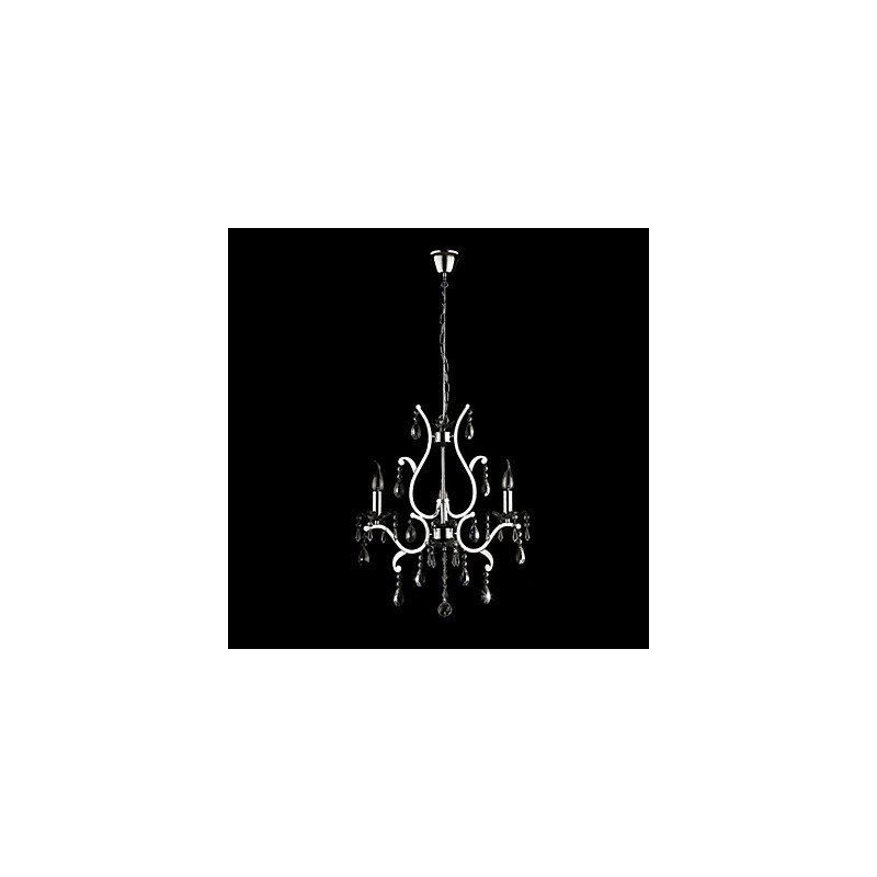 Lustre de Cristal com 3 Luzes em Metal