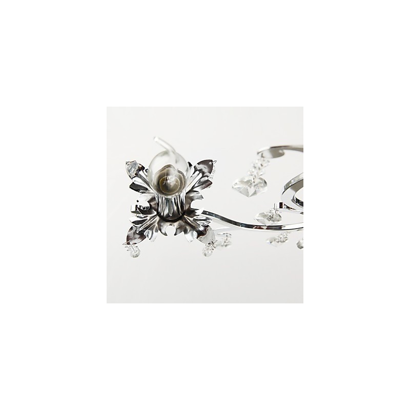 Lustre de Cristal com 3 Luzes em Metal