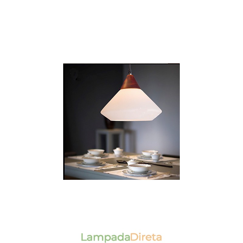 Luminária pendente simples