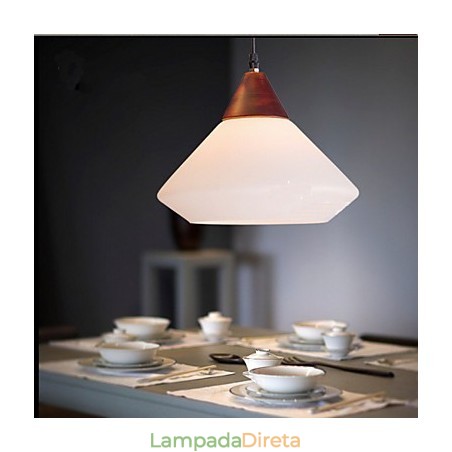 Luminária pendente simples