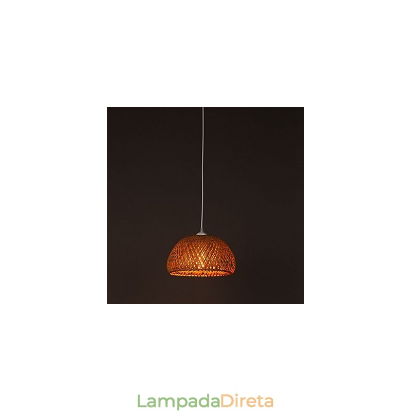Luminária pendente de jardim com luz country americana