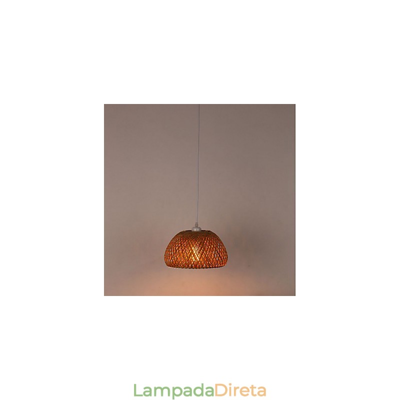 Luminária pendente de jardim com luz country americana