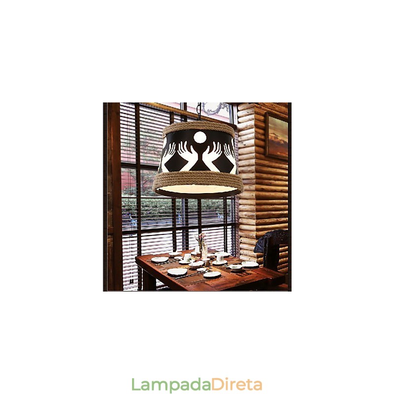 Hemp American Retro Café Lustre Pastoral Simples