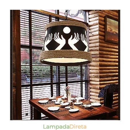 Hemp American Retro Café Lustre Pastoral Simples