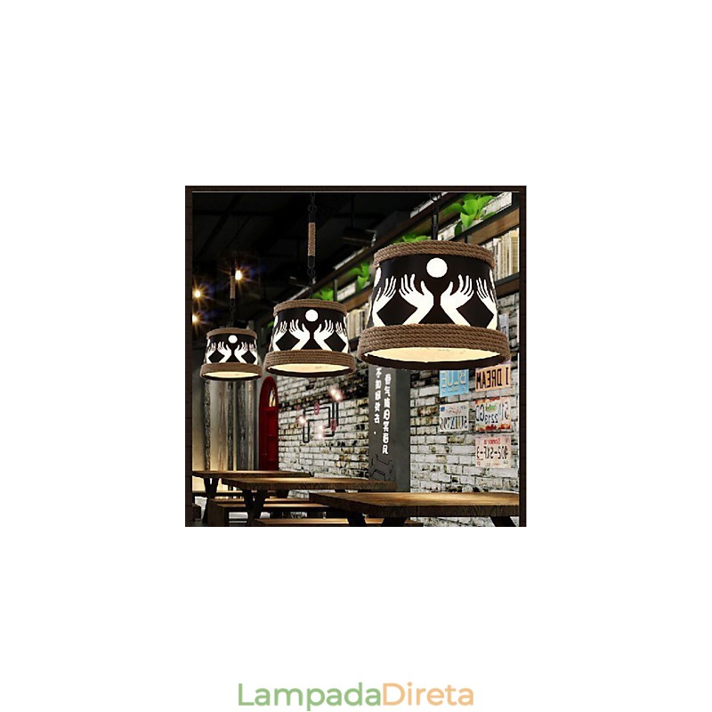 Hemp American Retro Café Lustre Pastoral Simples