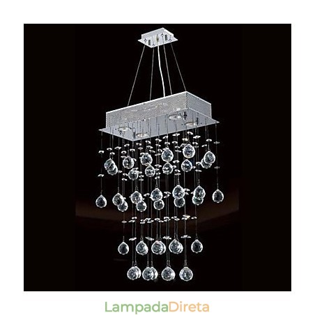 Lustre moderno contemporâneo de cristal estilo mini galvanizado montagem embutida Lustre moderno contemporâneo de cristal estilo mini galvanizado montagem embutida