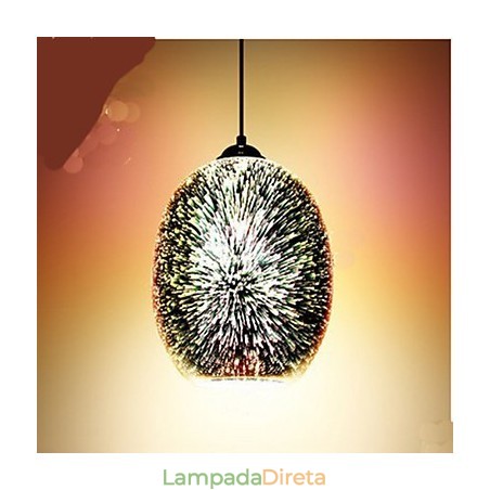 Mesa simples 3D Vidro Criativo Pendente Mesa simples 3D Vidro Criativo Pendente