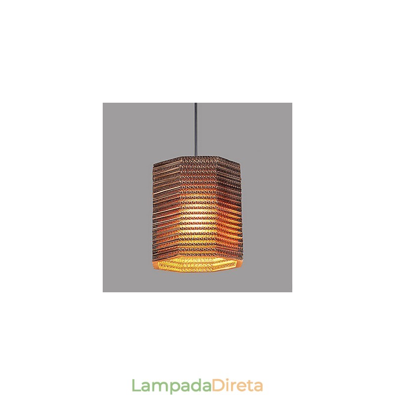 Luminária Pendente 1 Luz Moderna Material Tecido