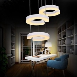 Lustre de acrílico tipo C Three Chandelier