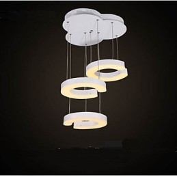 Lustre de acrílico tipo C Three Chandelier