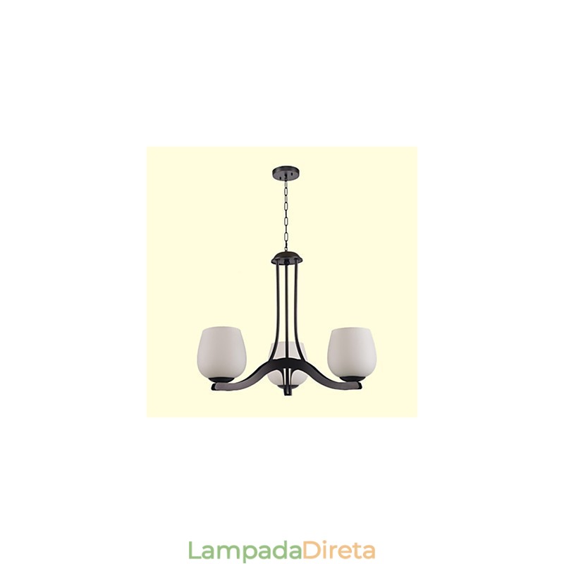 Lustre de metal tradicional clássico retrô estilo mini pintura