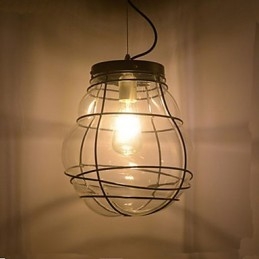 Norte da Europa Simples Moderno Criativo Vidro Retro Luminária Pendente