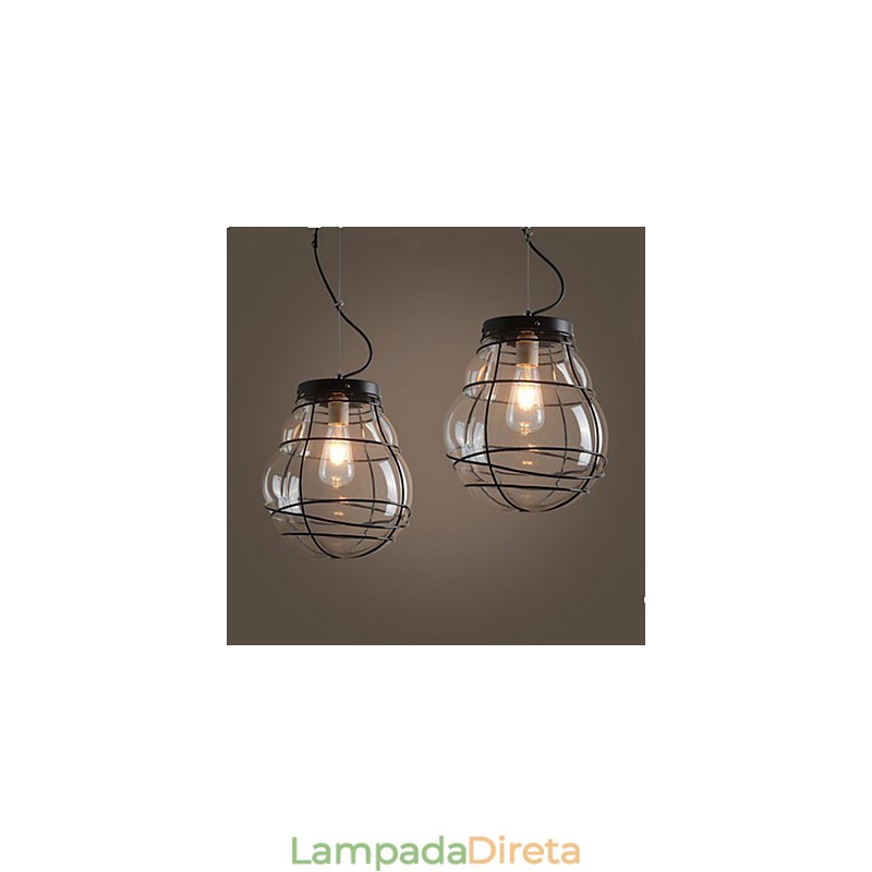 Norte da Europa Simples Moderno Criativo Vidro Retro Luminária Pendente