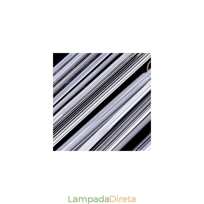 Pendente moderno de 3 luzes com haste de vidro