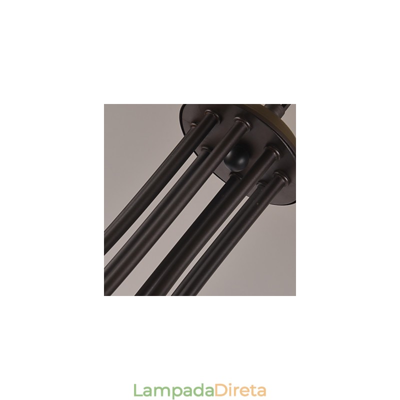 Lustre de metal tradicional clássico retrô estilo mini pintura