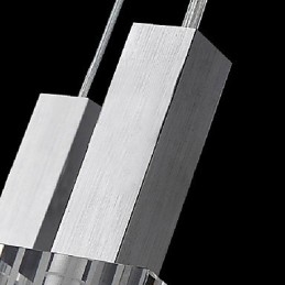 Luminária pendente de cristal três