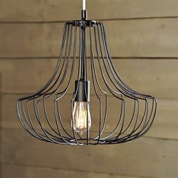 Luminária pendente de ferro artística Coop Design