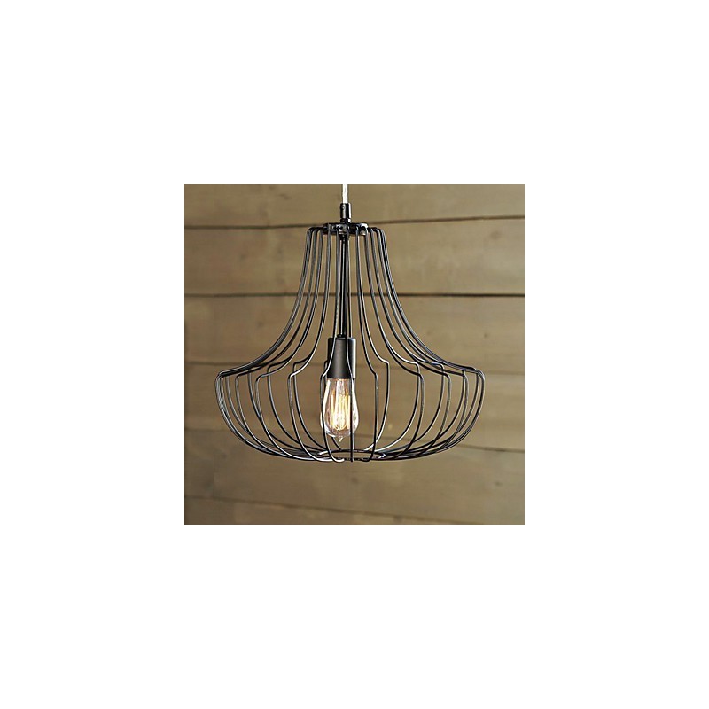 Luminária pendente de ferro artística Coop Design