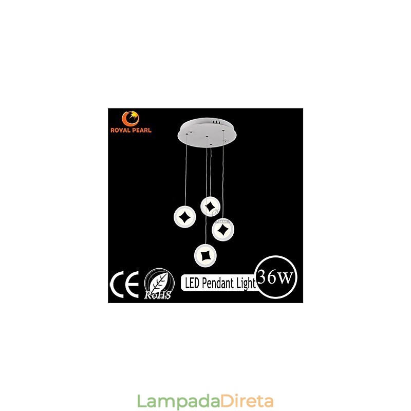 Iluminação pendente moderna de estilo simples