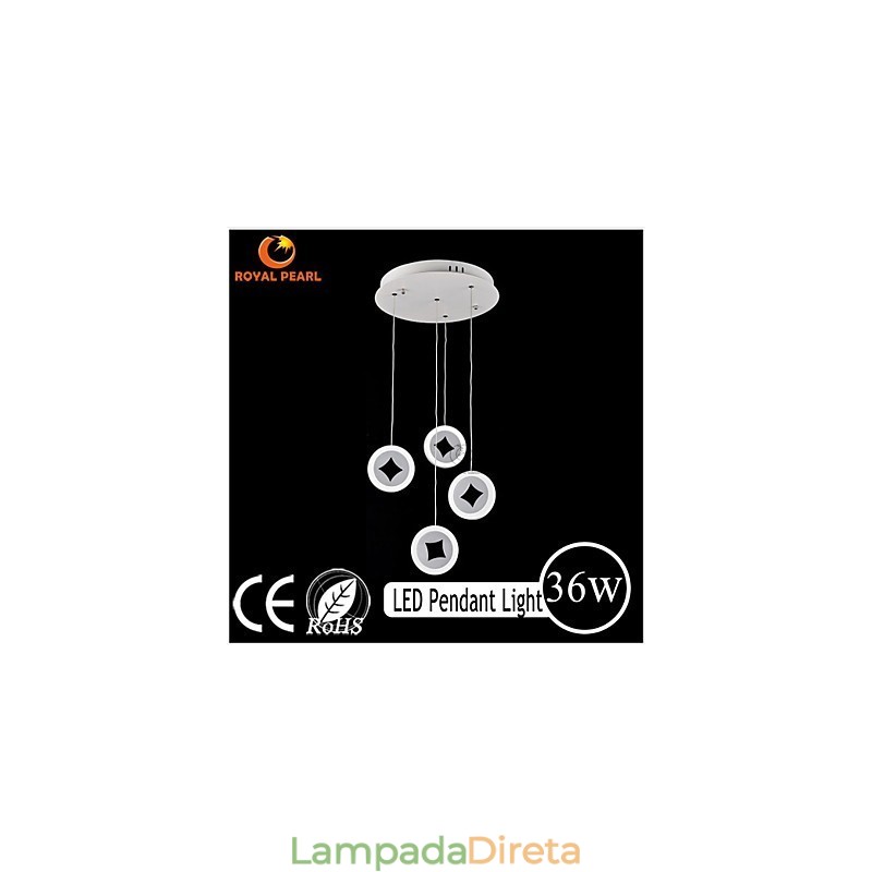 Iluminação pendente moderna de estilo simples