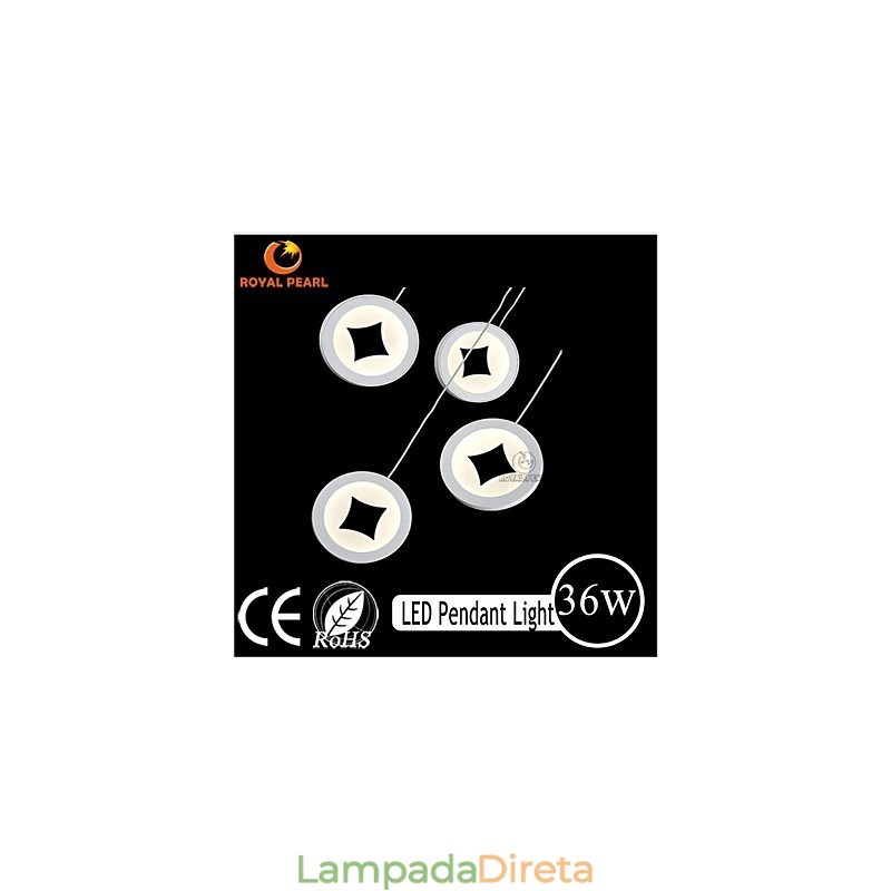 Iluminação pendente moderna de estilo simples