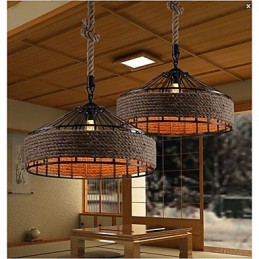 2 Light Country Designers Outros Lustre de Metal Pendente Luz