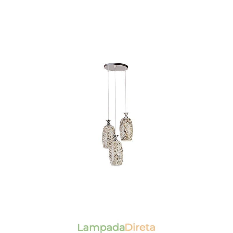 Outros Luminária pendente de metal