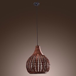 Luminária pendente estilo lanterna country mini com pintura