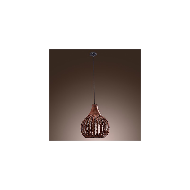 Luminária pendente estilo lanterna country mini com pintura