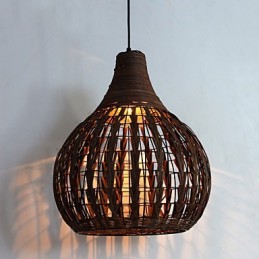 Luminária pendente estilo lanterna country mini com pintura