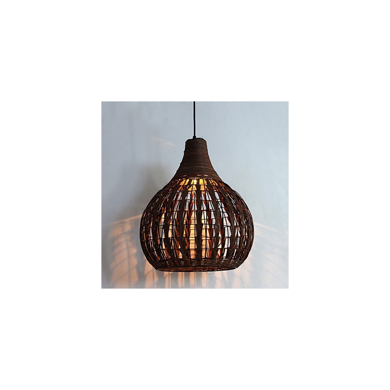 Luminária pendente estilo lanterna country mini com pintura
