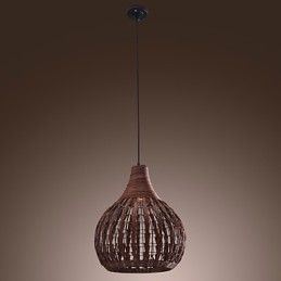 Luminária pendente estilo lanterna country mini com pintura