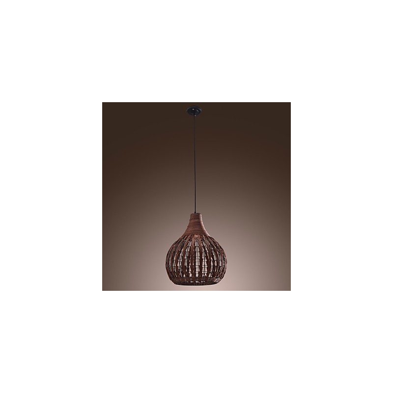 Luminária pendente estilo lanterna country mini com pintura