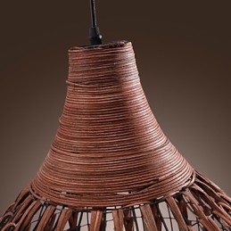 Luminária pendente estilo lanterna country mini com pintura